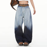 Boogzel Apparel Faded Gradient Baggy Jeans, view 2