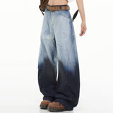 Boogzel Apparel Faded Gradient Baggy Jeans, view 4