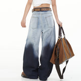 Boogzel Apparel Faded Gradient Baggy Jeans, view 5