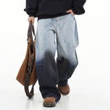 Boogzel Apparel Faded Gradient Baggy Jeans, view 6