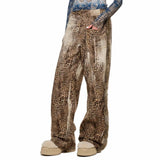 Boogzel Apparel Faded Leopard Print Wide-Leg Trousers, view 2