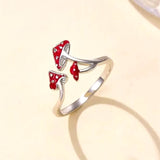 Boogzel Apparel Fairy Aesthetic Mushroom Ring, view 2