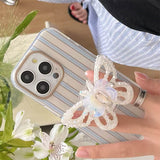 Boogzel Apparel Fairy Butterfly Striped iPhone Case, view 2