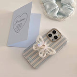 Boogzel Apparel Fairy Butterfly Striped iPhone Case, view 3
