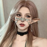 Boogzel Apparel Fairy Grunge Aesthetic Face Jewelry, view 2