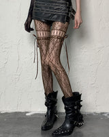 Boogzel Apparel Fairy Grunge Aesthetic Lace Tights, view 2