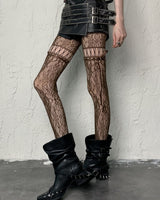 Boogzel Apparel Fairy Grunge Aesthetic Lace Tights, view 4