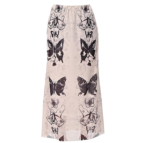 Boogzel Apparel Fairy Grunge Butterfly Maxi Skirt