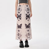 Boogzel Apparel Fairy Grunge Butterfly Maxi Skirt, view 2