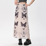 Boogzel Apparel Fairy Grunge Butterfly Maxi Skirt, view 3