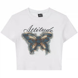 Boogzel Apparel Fairy Grunge Butterfly Patch Top, view 2