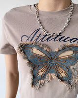Boogzel Apparel Fairy Grunge Butterfly Patch Top, view 4