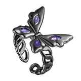 Boogzel Apparel Fairy Grunge Butterfly Ring, view 2