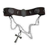 Boogzel Apparel Fairy Grunge Cross Choker Necklace, view 4