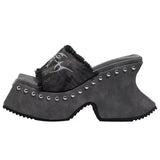 Boogzel Apparel Fairy Grunge Platform Slide Sandals, view 5