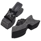 Boogzel Apparel Fairy Grunge Platform Slide Sandals, view 6