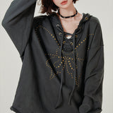Boogzel Apparel Fairy Grunge Studded Butterfly Hoodie, view 5