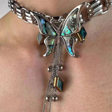 Boogzel Apparel Fairycore Aesthetic Butterfly Choker, view 4
