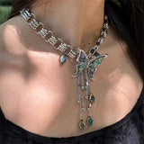 Boogzel Apparel Fairycore Aesthetic Butterfly Choker, view 5