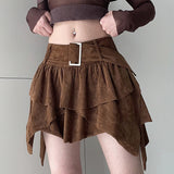 Boogzel Apparel Fairycore Aesthetic Cord Skirt, view 4