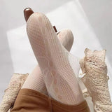 Boogzel Apparel Fairycore Aesthetic Fishnet Tights, view 3