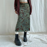 Boogzel Apparel Fairycore Aesthetic Midi Skirt, view 2