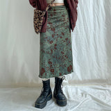 Boogzel Apparel Fairycore Aesthetic Midi Skirt, view 3