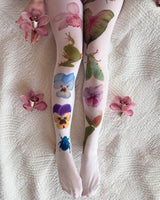 Boogzel Apparel Fairycore Aesthetic Patterned Tights, view 2