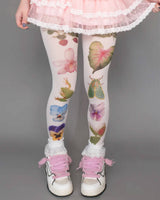 Boogzel Apparel Fairycore Aesthetic Patterned Tights, view 5