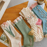 Boogzel Apparel Fairycore Flower Socks, view 6