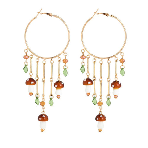 Boogzel Apparel Fairycore Mushroom Earrings