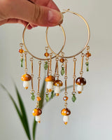 Boogzel Apparel Fairycore Mushroom Earrings, view 4
