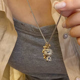 Boogzel Apparel Fairycore Mushroom Pendant Necklace, view 3