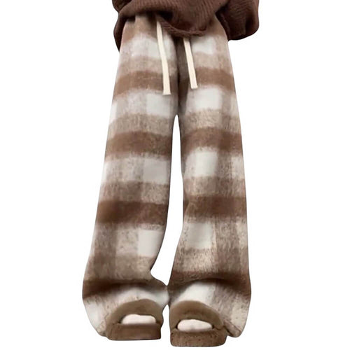 Boogzel Apparel Fall Feels Cozy Plaid Trousers