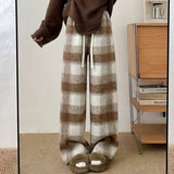 Boogzel Apparel Fall Feels Cozy Plaid Trousers, view 4