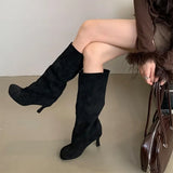 Boogzel Apparel Fall Feels Cozy Slouch Knee-High Boots, view 6