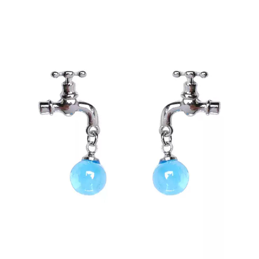 Boogzel Apparel Faucet-Shaped Drop Earrings