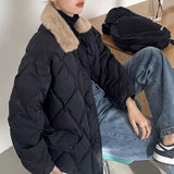 Boogzel Apparel Faux Fur Collar Padded Jacket, view 3