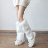 Boogzel Apparel Faux Fur Leg Warmers, view 3