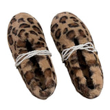 Boogzel Apparel Faux Fur Leopard Slippers, view 2
