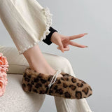 Boogzel Apparel Faux Fur Leopard Slippers, view 3