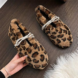 Boogzel Apparel Faux Fur Leopard Slippers, view 5