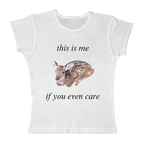 Boogzel Apparel Fawn Print Baby Tee