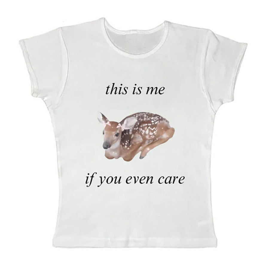 Boogzel Apparel Fawn Print Baby Tee