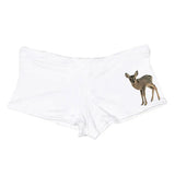 Boogzel Apparel Fawn Print Y2K Micro Shorts, view 2
