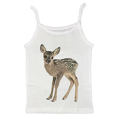 Boogzel Apparel Fawn Print Y2K Tank Top