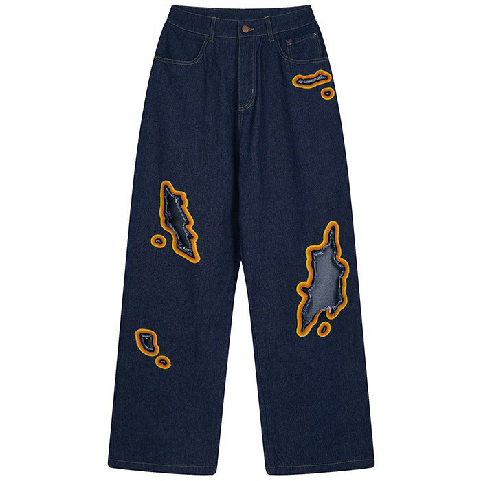 Boogzel Apparel Feel The Burn Cut-Out Jeans