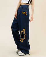 Boogzel Apparel Feel The Burn Cut-Out Jeans, view 6