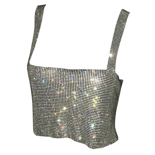 Boogzel Apparel Feelin' So Icy Rhinestone Top