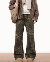 Boogzel Apparel Ferocious Fancy Leopard Print Jeans, view 3
